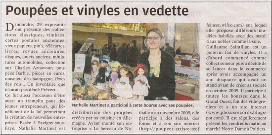 bourse collectionneurs, treffeisen, exposition poup&eacute;es Carla, vendeur, nathalie